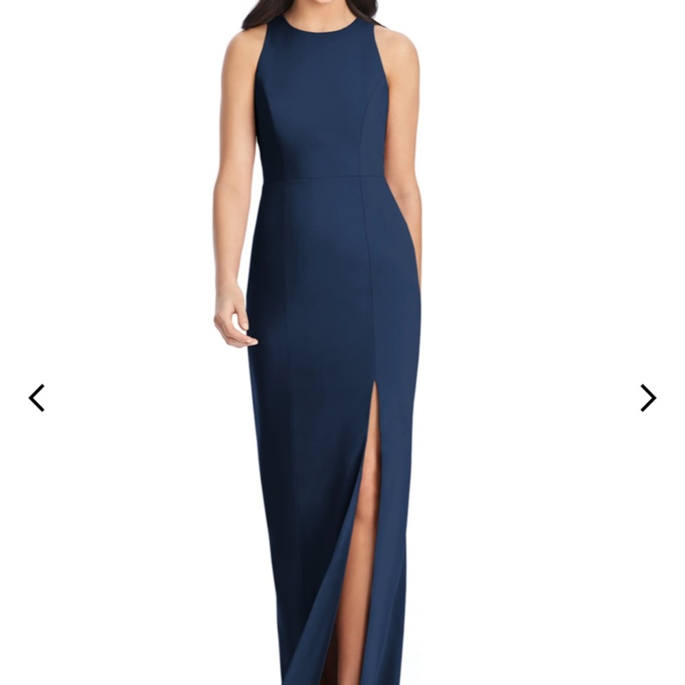 Dessy collection navy blue dress